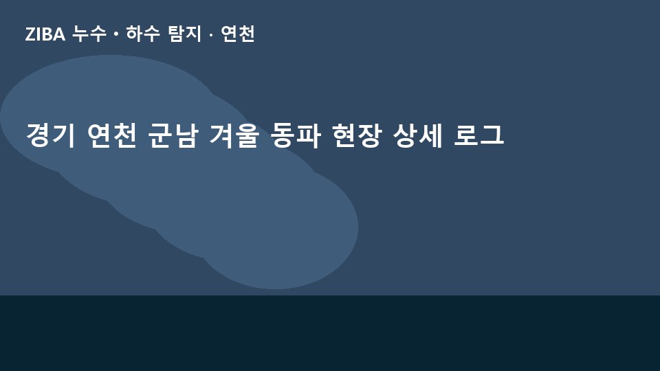 경기 연천 군남 겨울 동파 현장 상세 로그